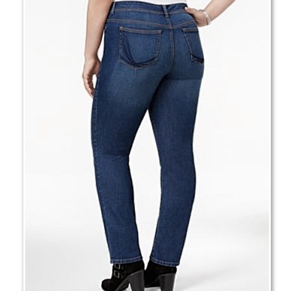 Style Co Womens Plus High Rise Slim Fit Colored Skinny Jeans Brown Size 20w main image 1